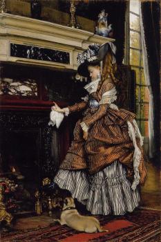 James Tissot : The Fireplace